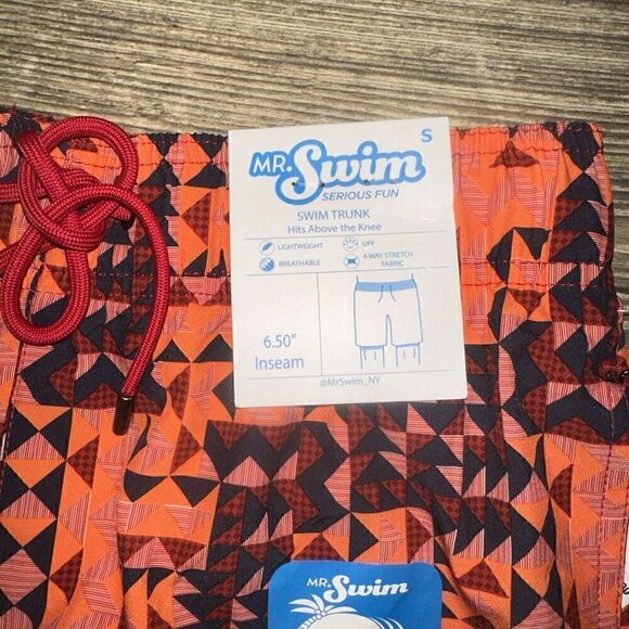 Mr.Swim Quilted Swim Short Men's. Size Small Quilted Red In Color. NWT. 5 - Picture 3 of 9